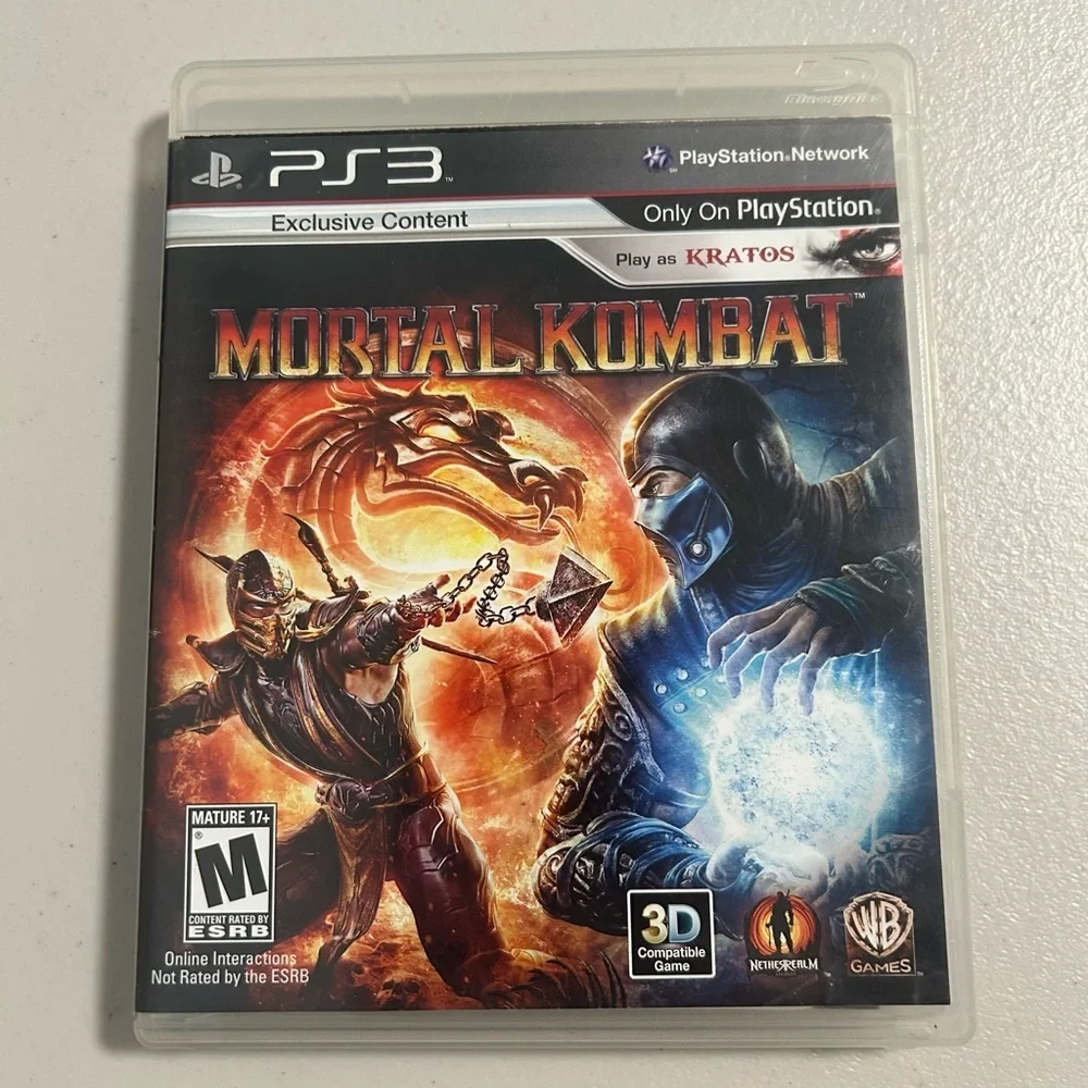 PS3 Mortal Kombat 3D Compatible Video Game